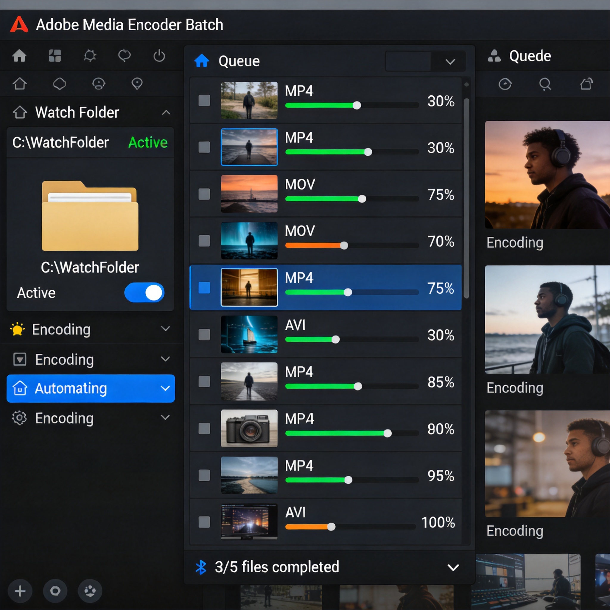Adobe Media Encoder界面截图3